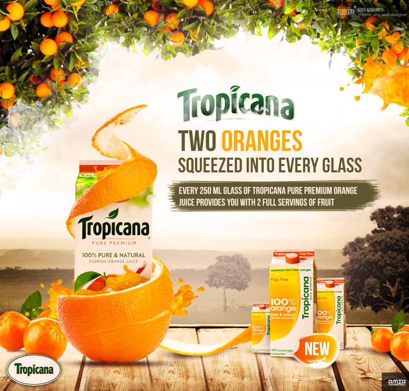 orange topicana deisgn egypt cairo designer amir amir mohamed creative juice graphic