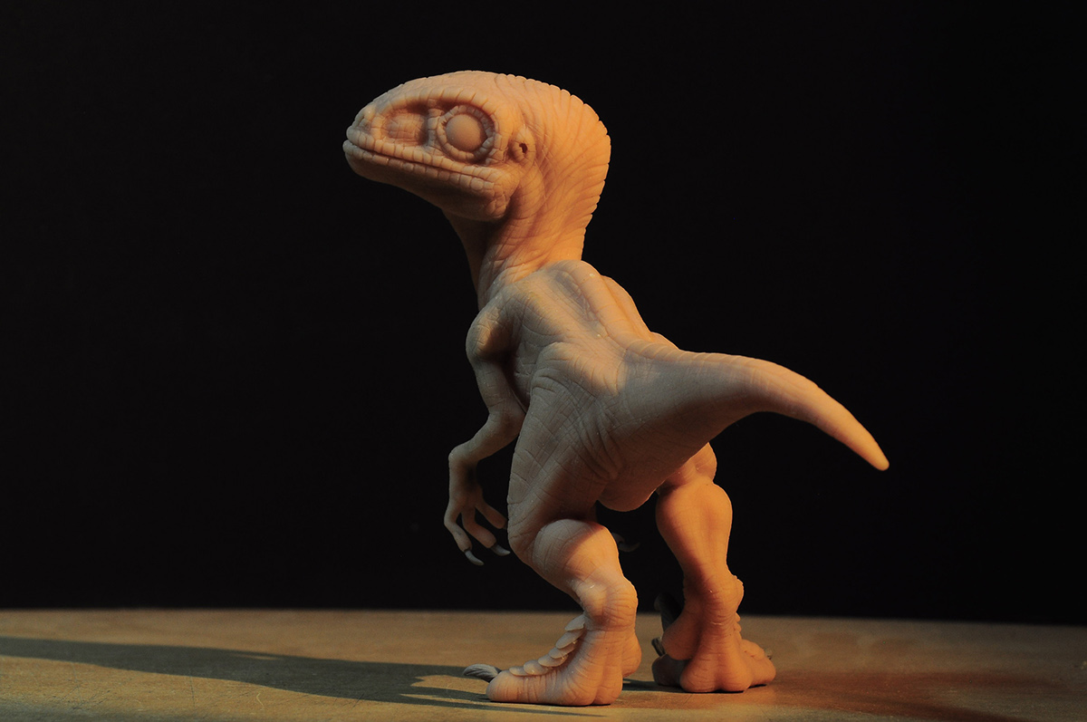 baby raptor jurassic park polymer clay super sculpey Dinosaur baby dino