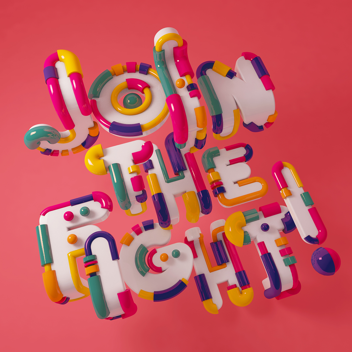 Method typography   ads instagram colors lettering Fightdirty clean 3D venezuela