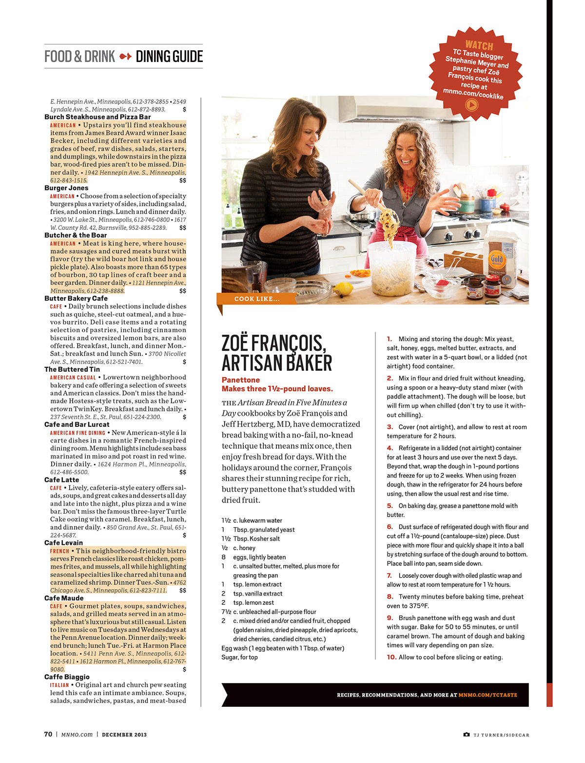 Minnesota Monthly magazine soap cook recipe