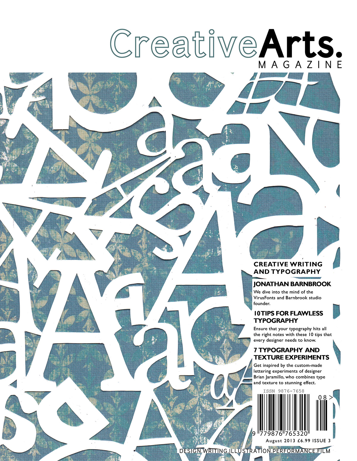 magazine Creative arts editorial design InDesign papercutting disney
