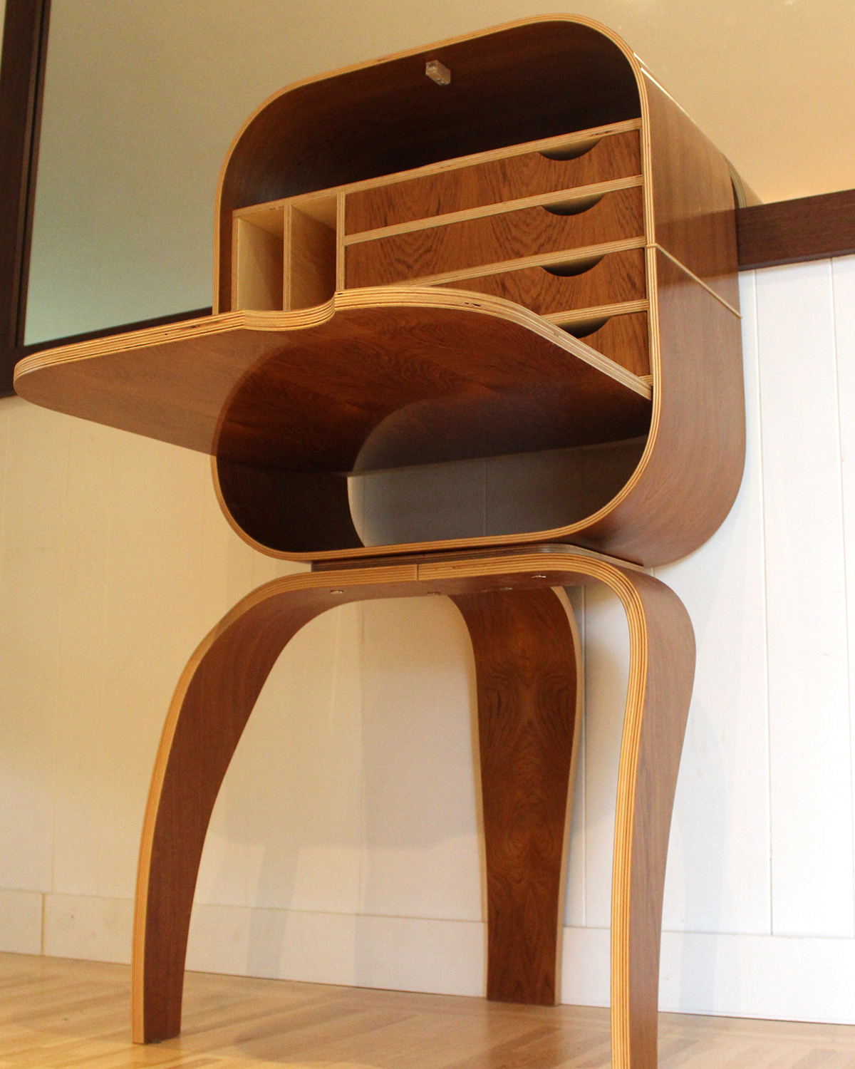 desk bentply modern minimal plywood veneer