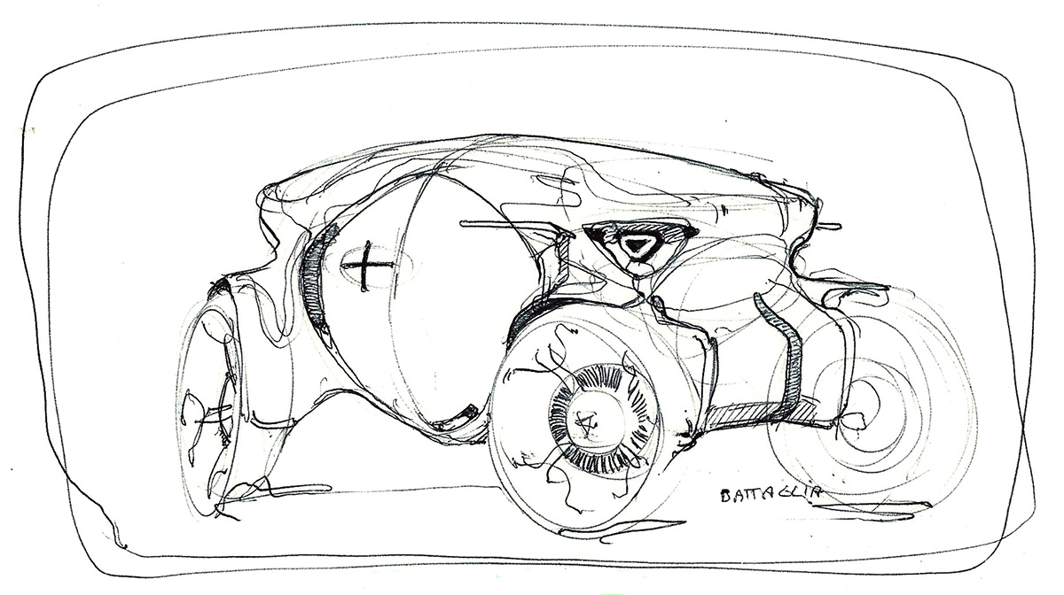 transportation design sketch alo camper concept Nahuel elias Battaglia Pforzheim Render rendering cad digital