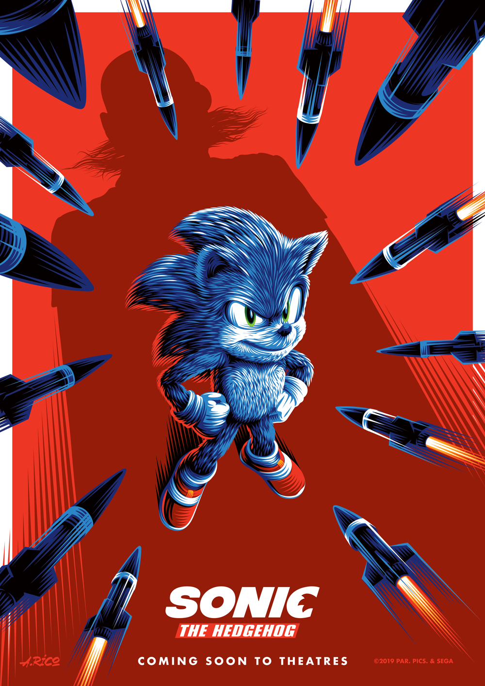 Sonic The Hedgehog official alternative movie poster on ...
