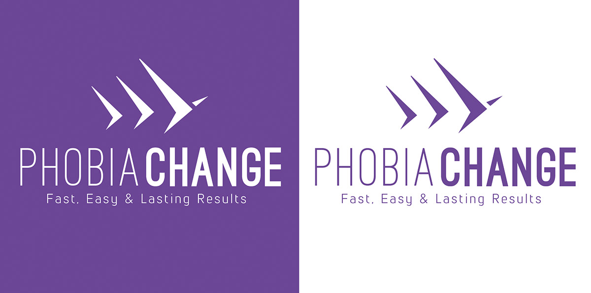 Logo Design phobia change birds arrows Moving Forward freedom therapy