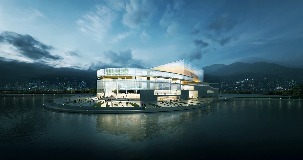 Opera House Busan Opera House Competition Architecturel Models South Korea opera