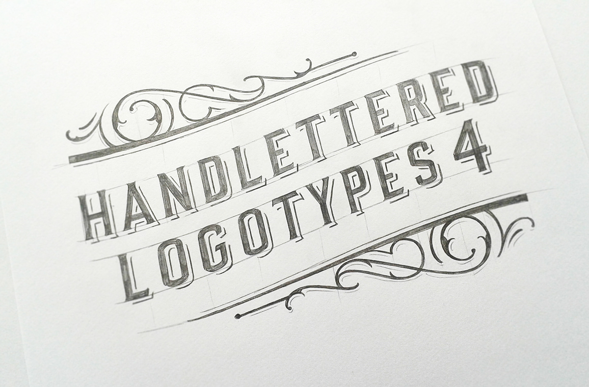 logo Logotype logopack brand HAND LETTERING Custom Lettering identity Signage bagde Classic pencil paper handmade sketch badge
