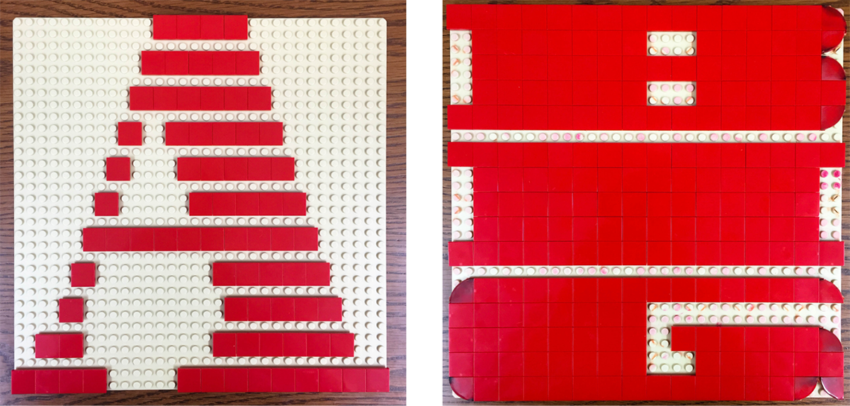 LEGO daily type print lettering type design