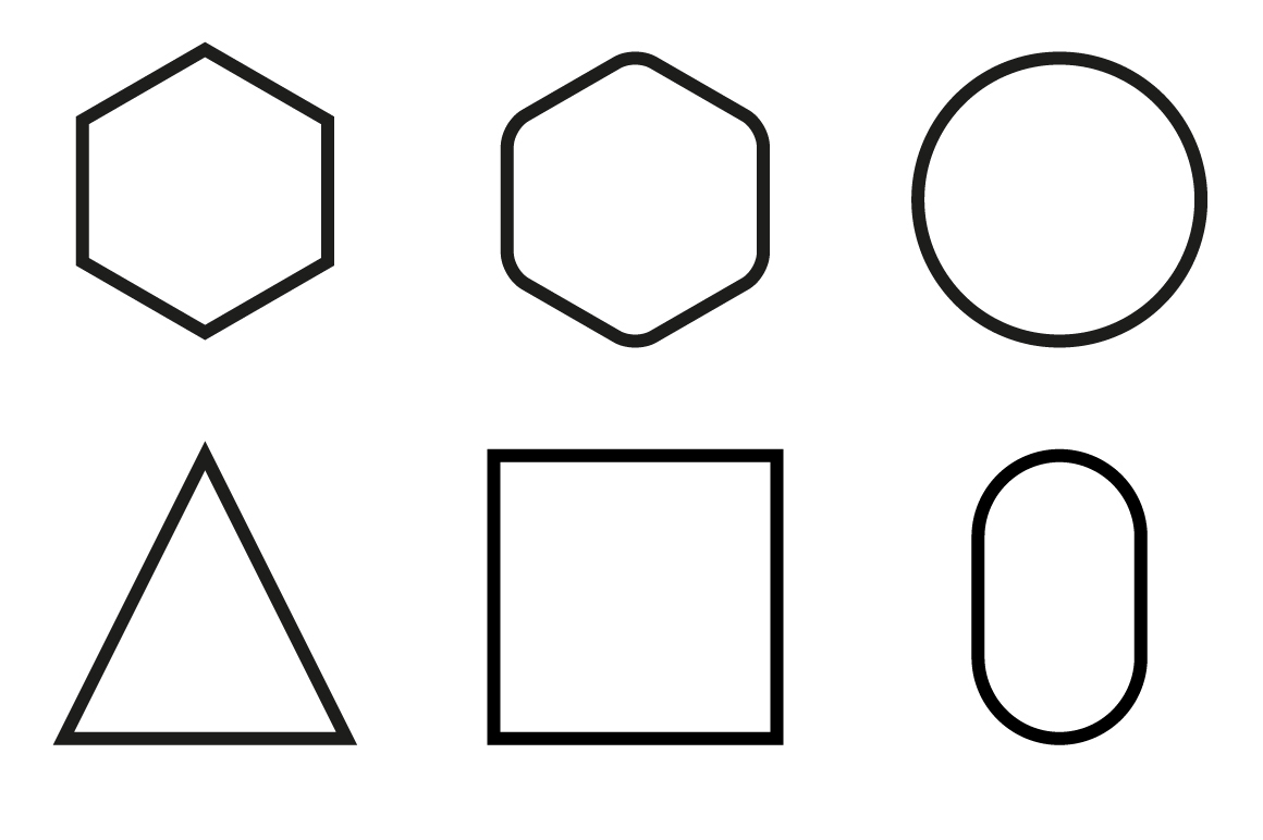 halftone vector shapes geometric logos illustrations masks circles Hexagons Triangles