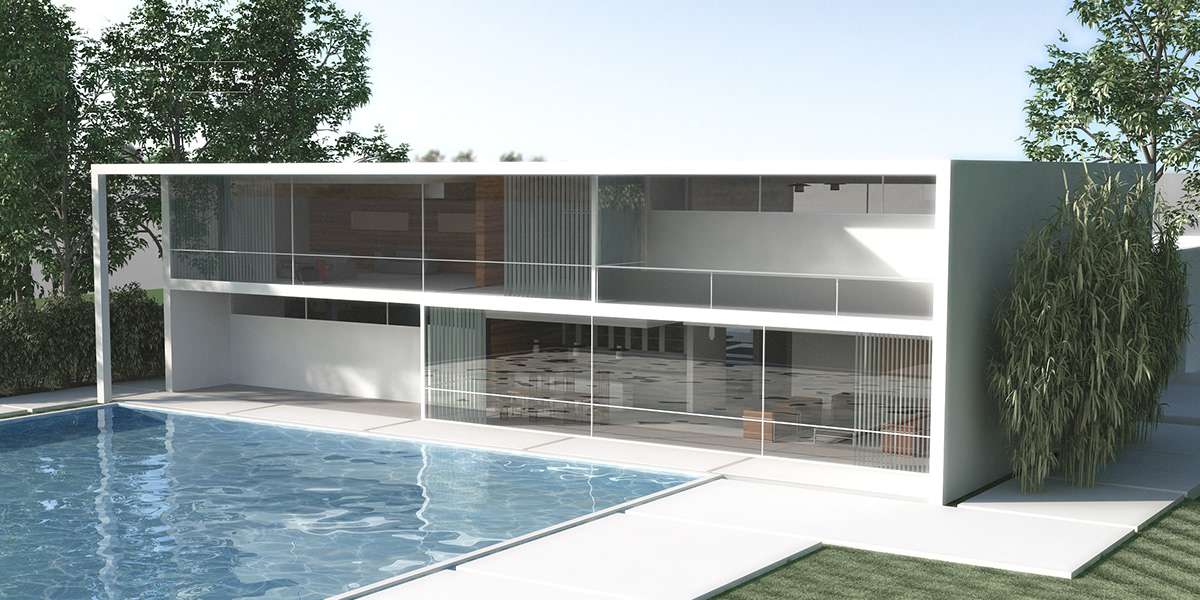 single family residence house Residence modern Pool modernism