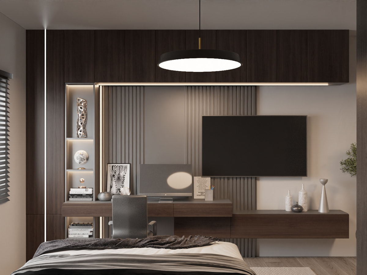 bedroom bedroom design Bedroom interior bedroomdesign interiordesign industrial design  3d modeling visualization interior design  modern