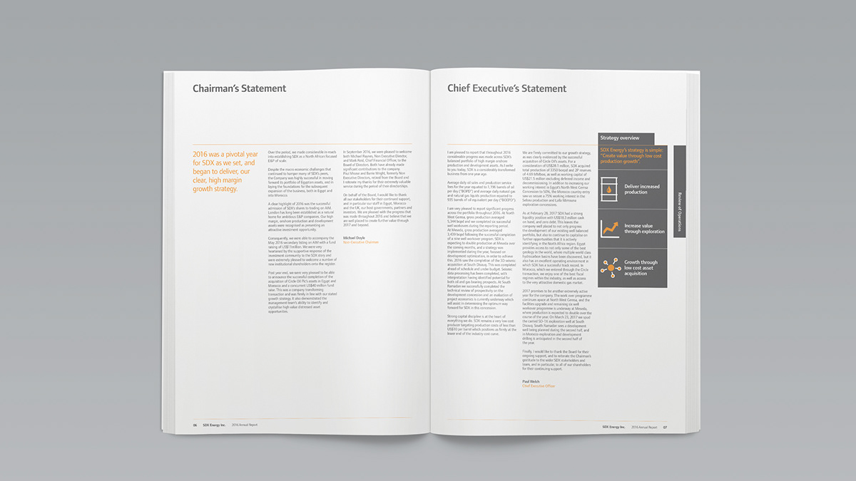 Investor Relations Corporate reporting AIM literature design Corporate Design