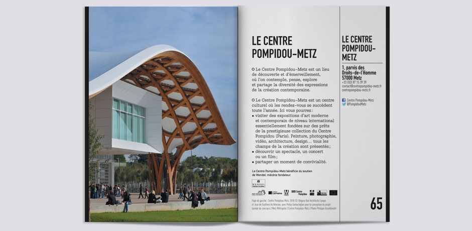 pompidou Guide agenda Program yellow book brochure art museum contemporary france French Exhibition  exposition Centre Pompidou-Metz