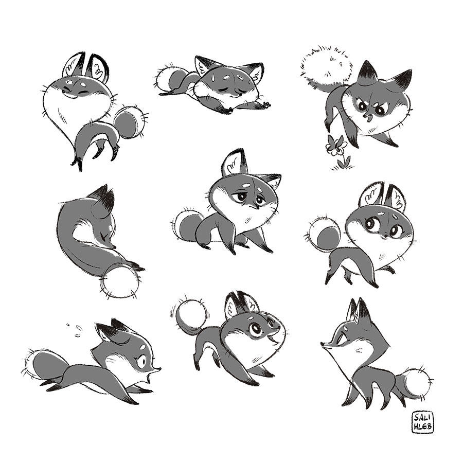 Cute Fox Characters on Behance
