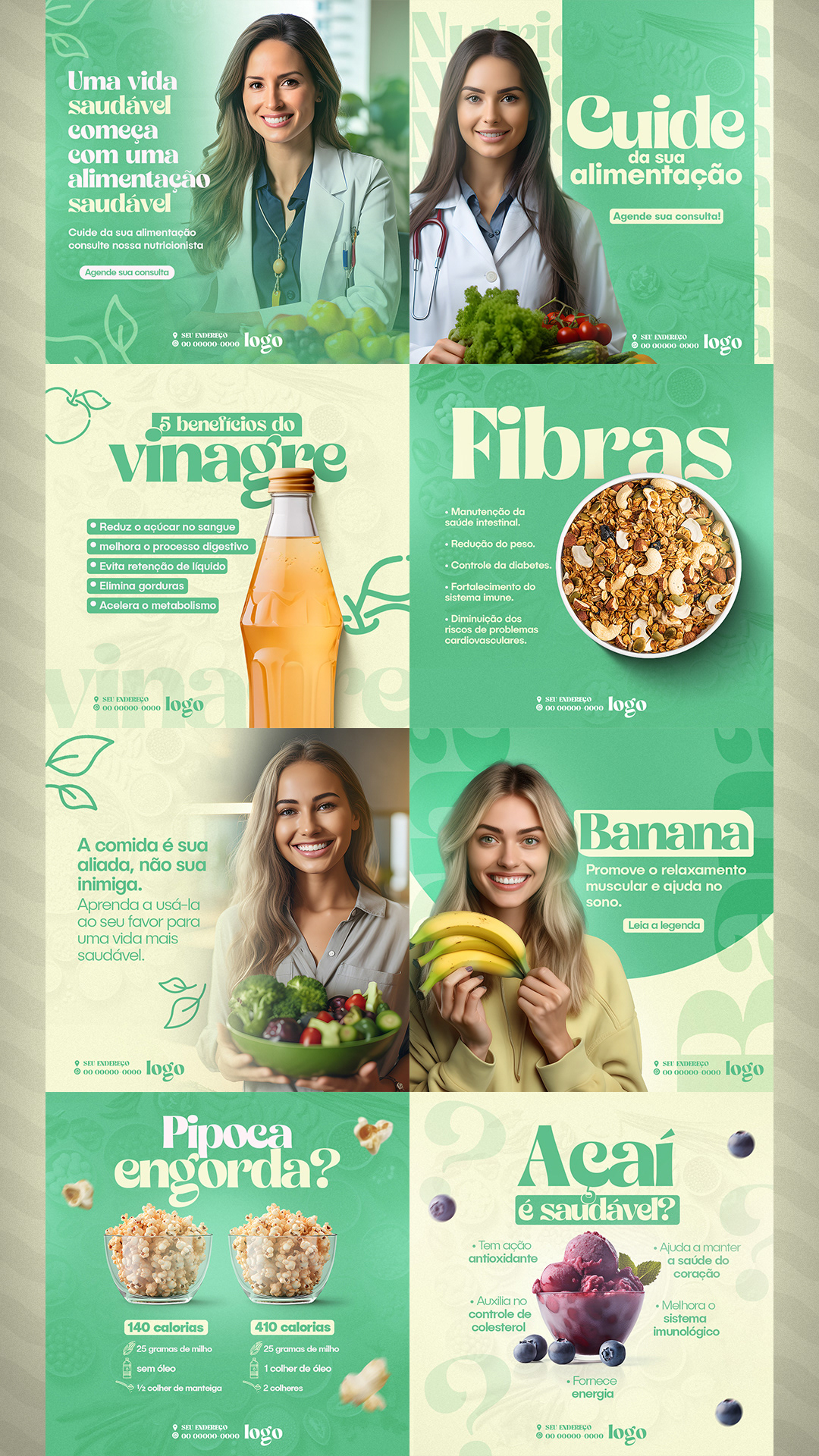social media nutricionista saudável arte designi designer Adobe Photoshop comida saúde medico