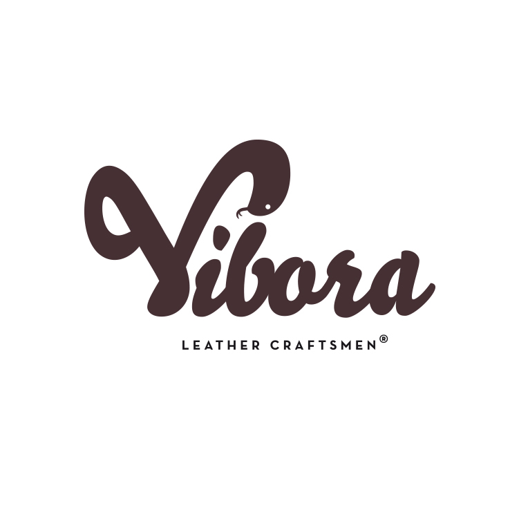 Adobe Portfolio Logotype leather craftsmen snake Vibora textil design