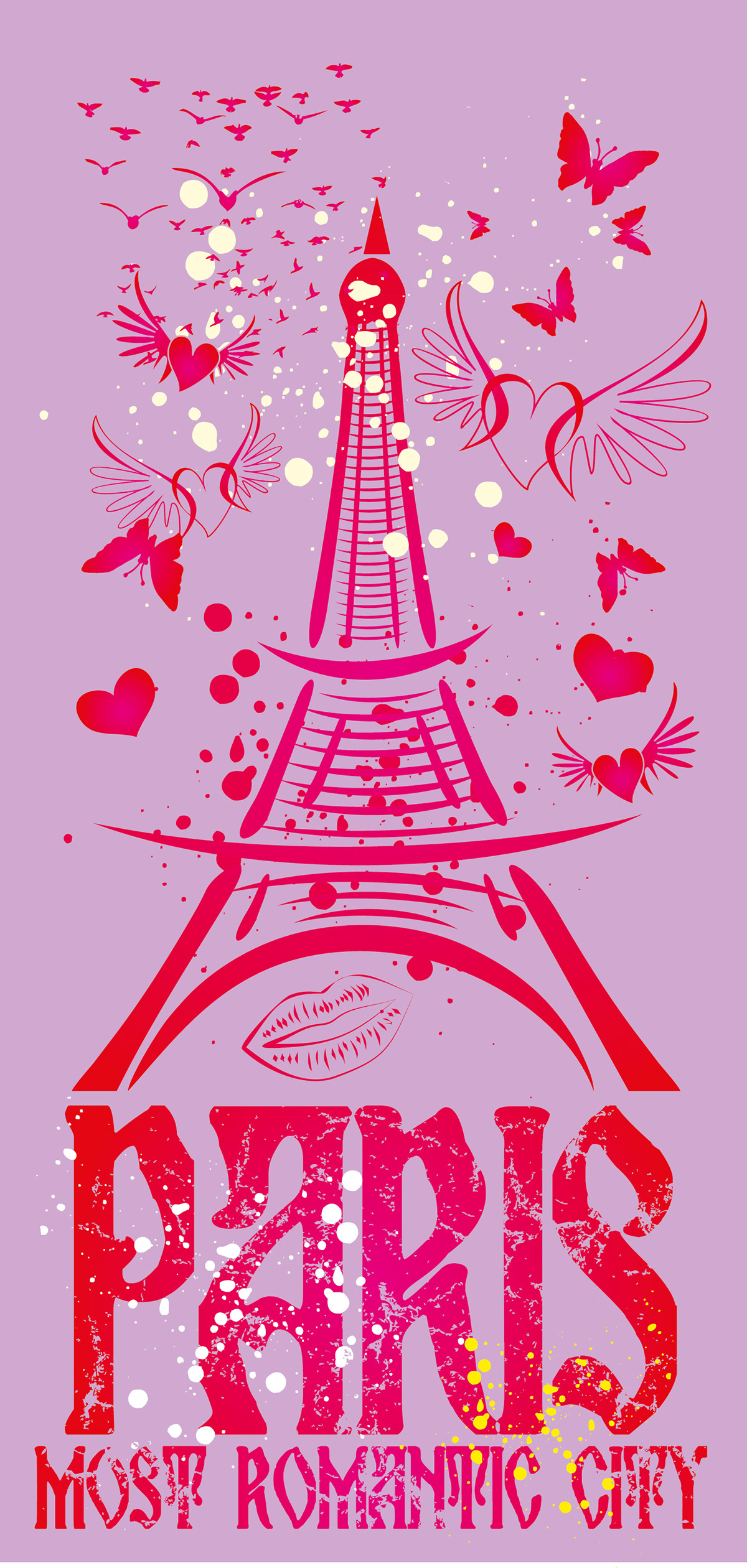 amor amour background card celebration city country design emotion Europe france French graphic grunge happy