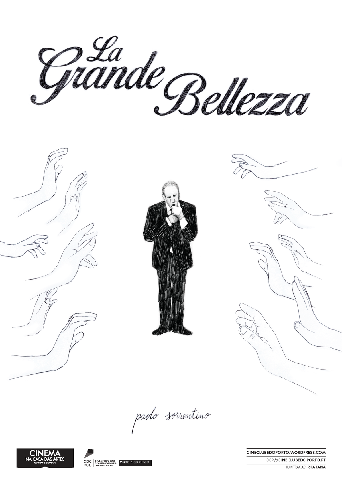 artwork Cinema Drawing  ILLUSTRATION  La grande bellezza movie movie poster Paolo Sorrentino poster sketch