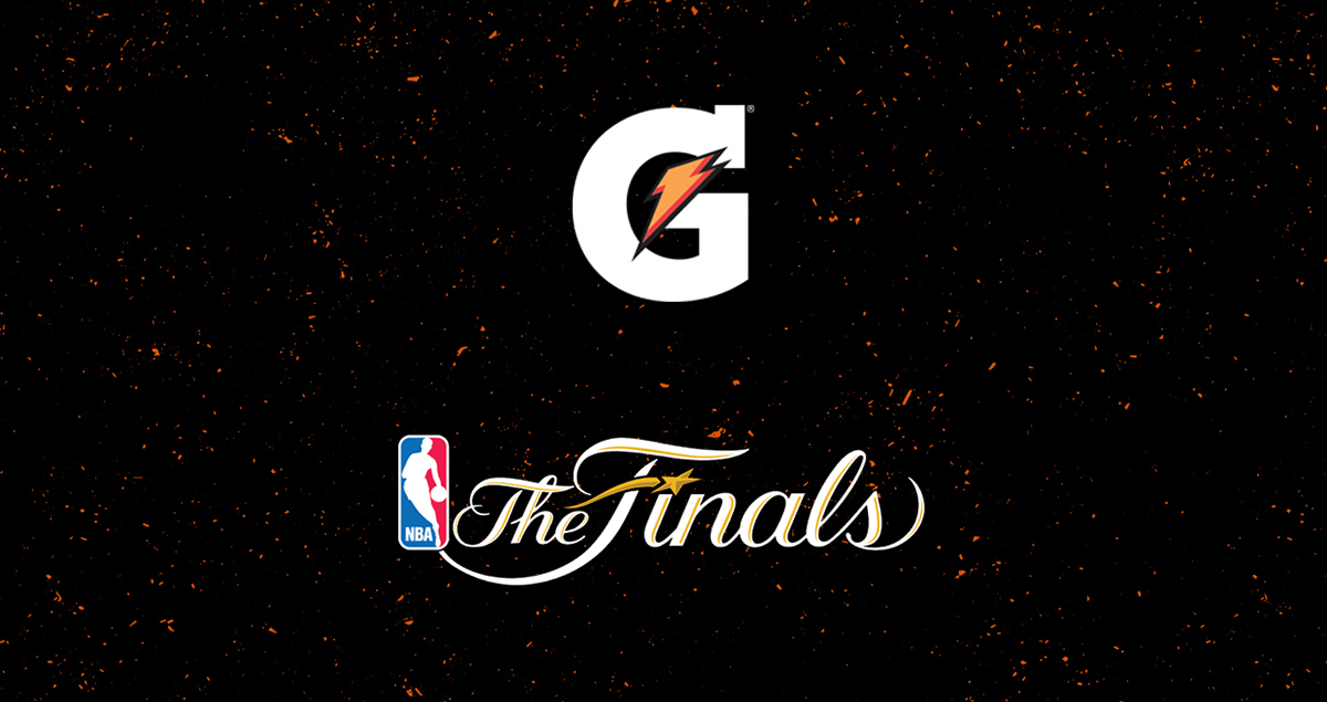 NBA basketball gatorade NBA Finals drink cup colors orange