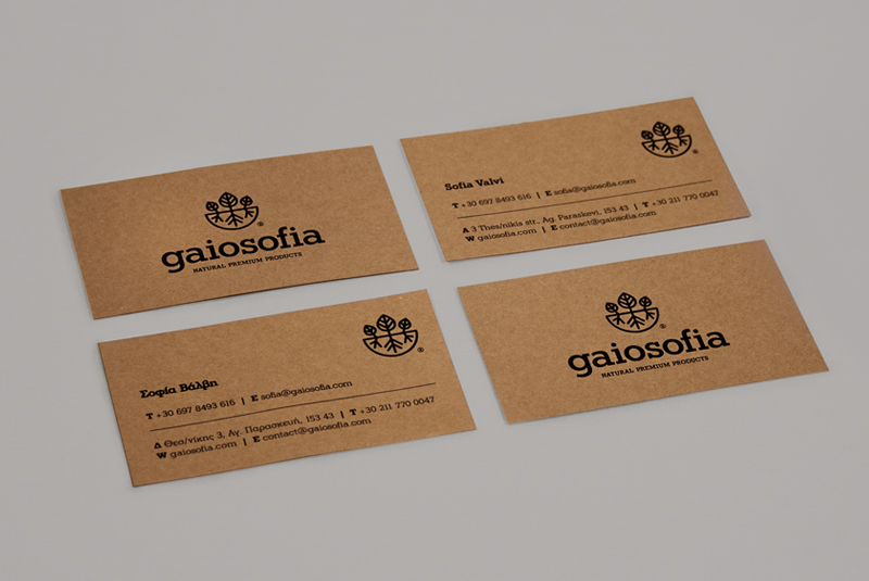 Gaiosofia identity premium Greece traditional earth Keik Bureau roots e-shop recycled paper Logotype Quality Natural products Olive Oil fresh