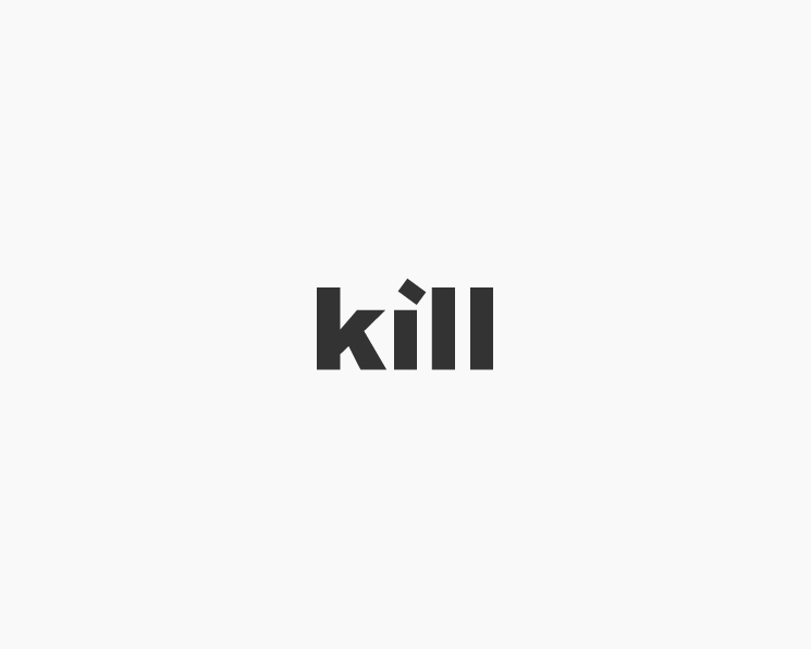 type design logo experimental font typography   bikini kill mail fill
