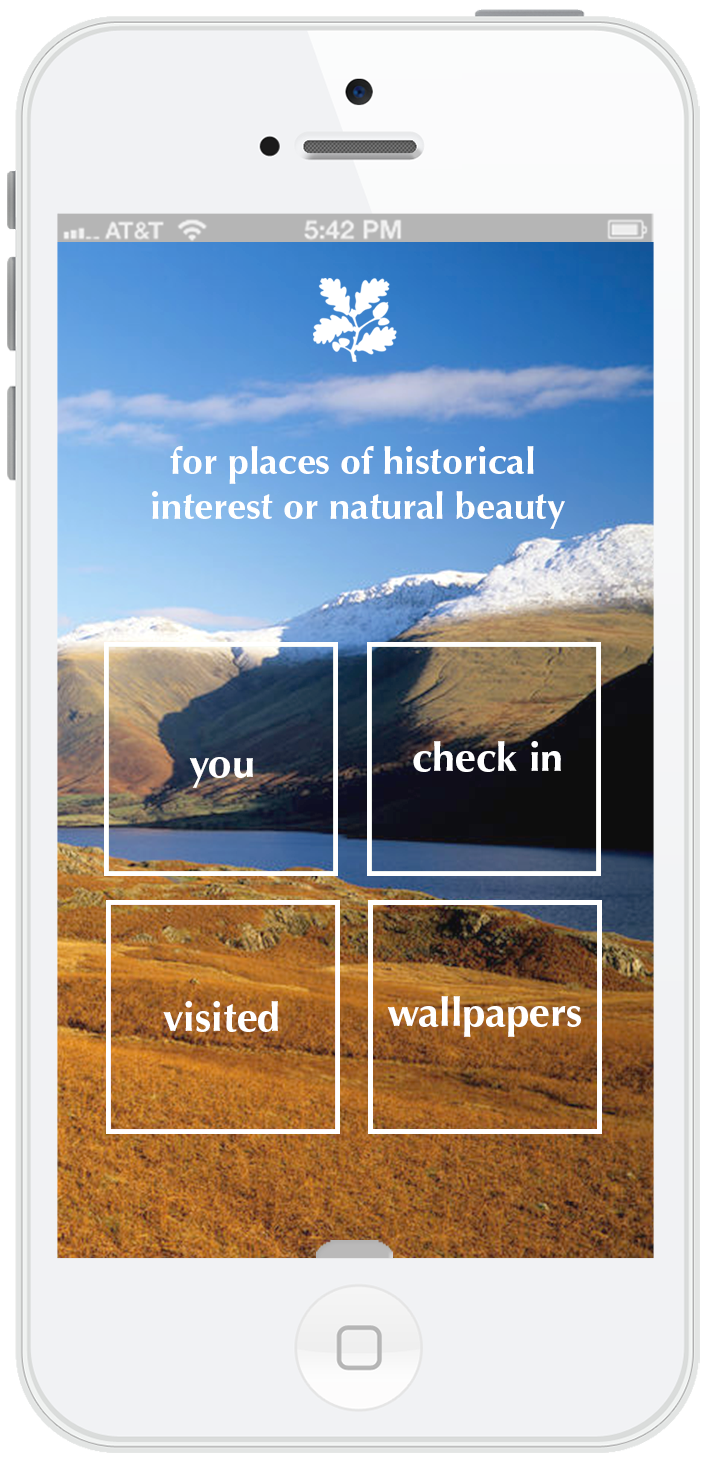 photo image National Trust Nature art design app navigate draw animals iphone screen poster advertise campain