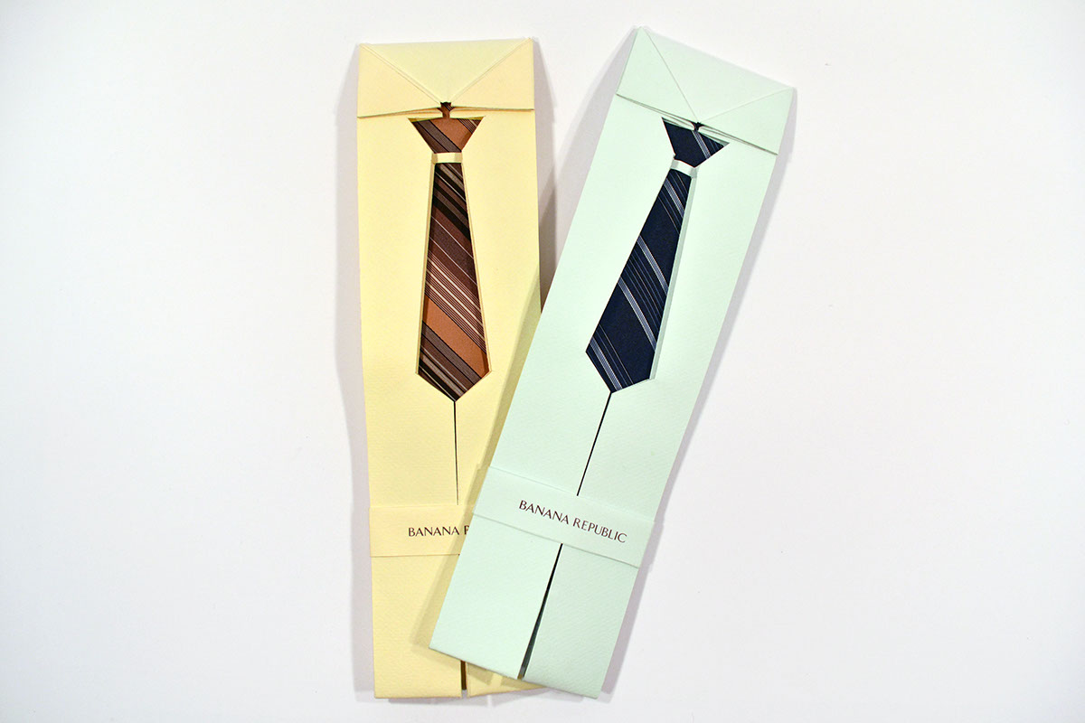 packaging design banana republic tie