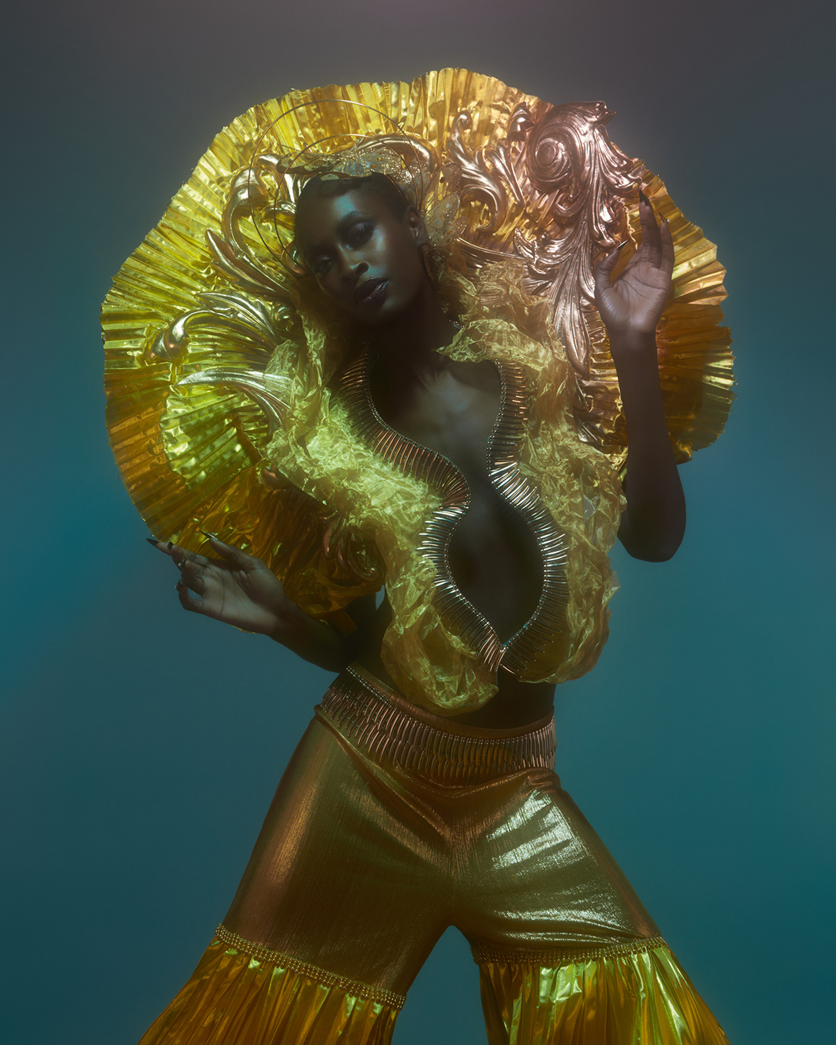 Afrocentric afrofuturism Character design  Cyberpunk Digital Art 
