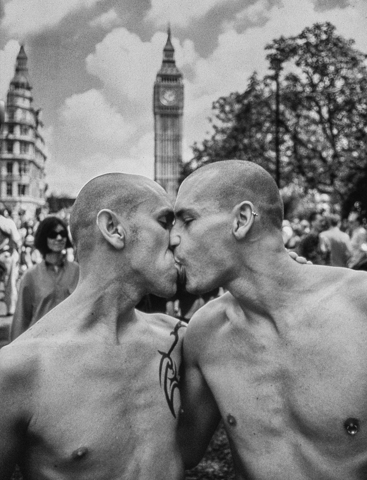 London grury  gay tattoo piercing pride festival b&w