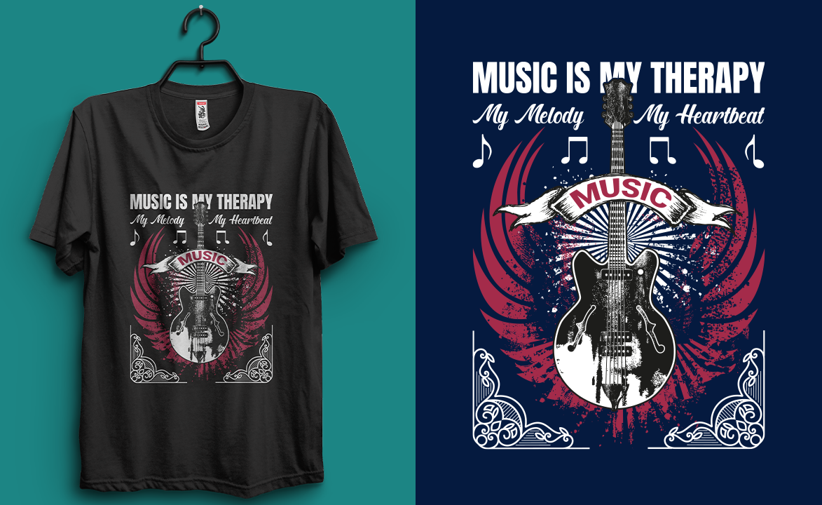 t-shirt vector music design rock guitar star legend арт festival