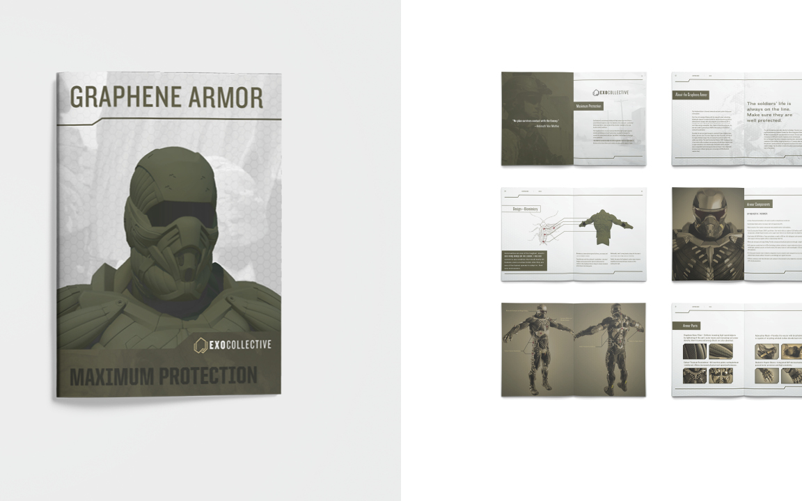 3d render environmental print Web poster trade booth soldier Armor Military concept