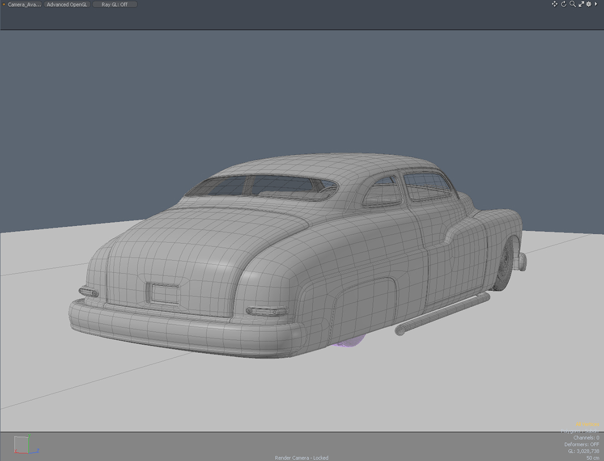 modo Cars car mercury coupe Ledslead CGI 3D