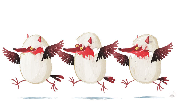 literature Children's Books illustrations animals FOX raven