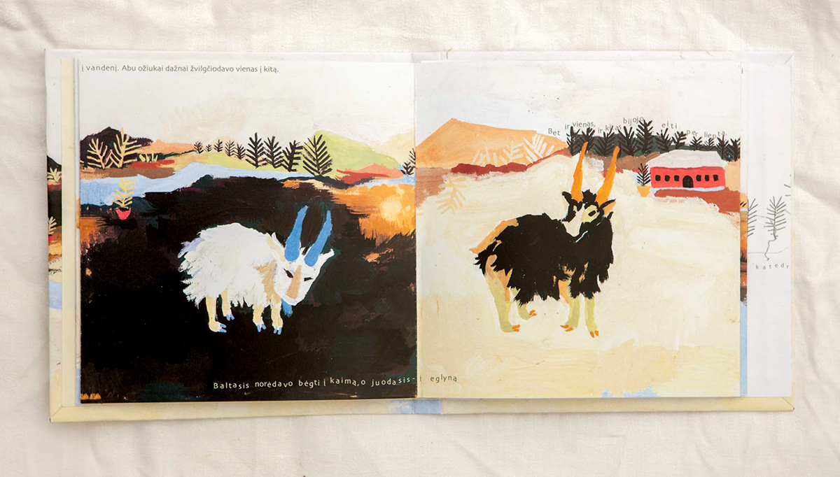 book design goats bridge sand story typography   art direction  book children's book visual art