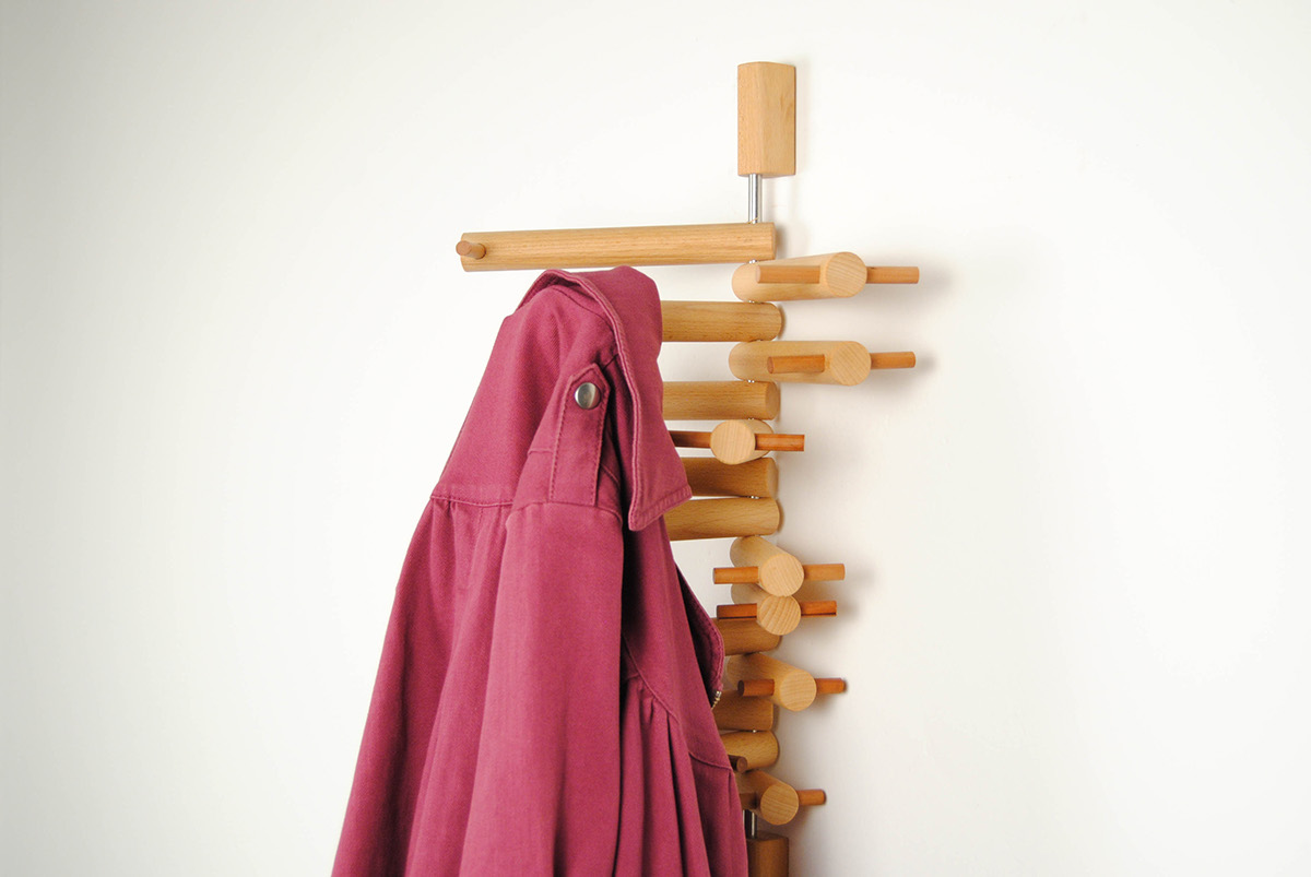 coat hook hanger wood design made in italy homewares furniture