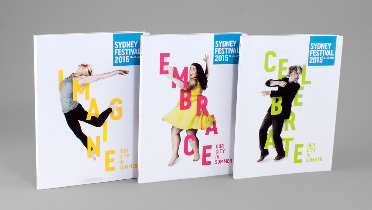 sydney festival brochure design identity