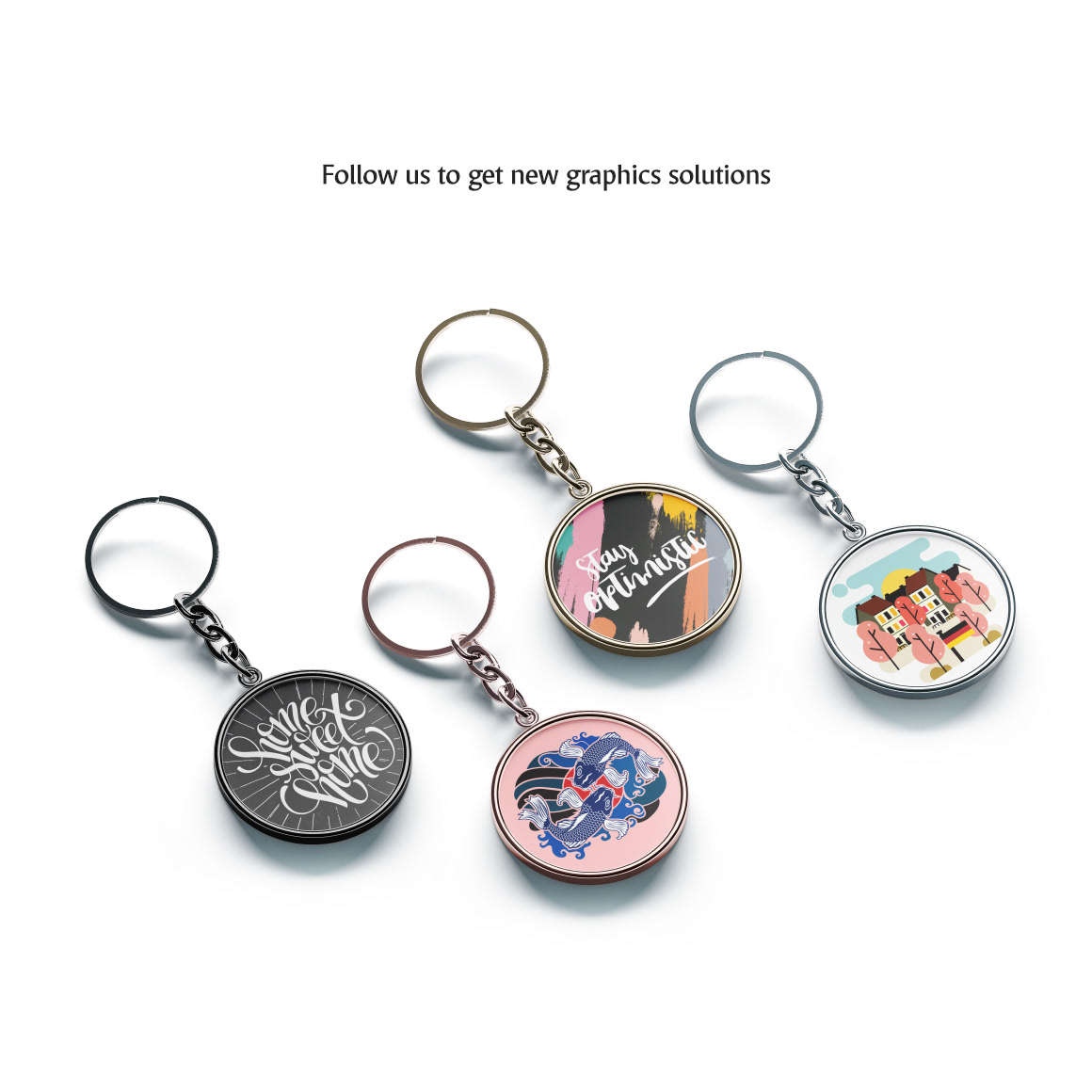 Download Round Keychain Mockup On Behance