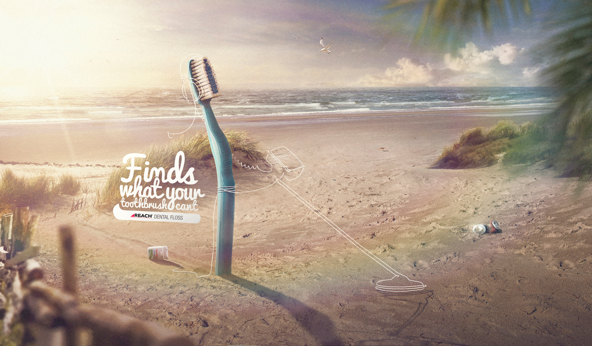 dental floss toothbrush dog Metaldetector beach woods