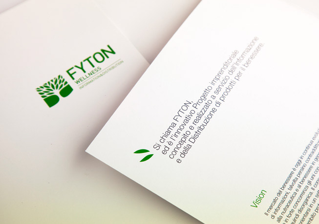 fyton logo brochure folder card brand identity Wellness