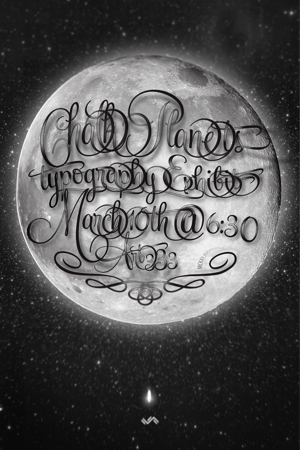 type chalk Hand Lettered HAND LETTERING Planets