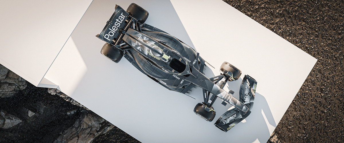 3D Render visualization automotive   CGI Motorsport Livery concept visual f1
