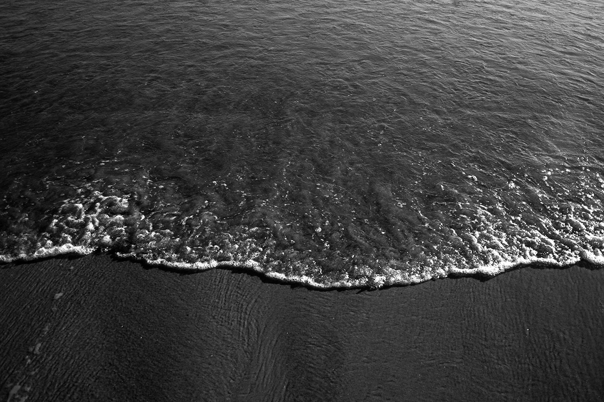 random Stuff beach black & white