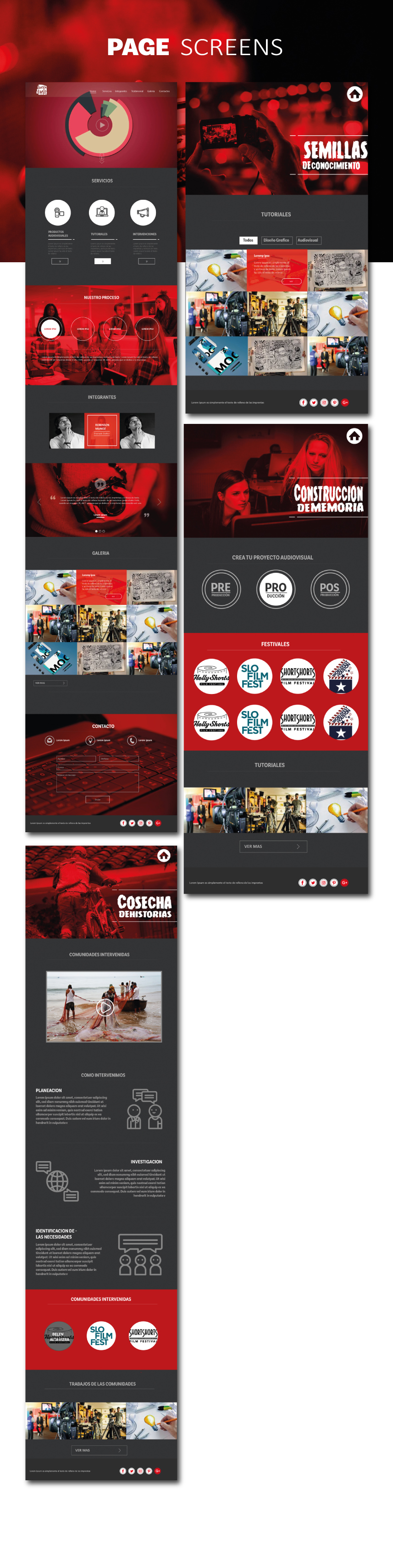 audiovisual editorial Diseño web video imagen corporativa