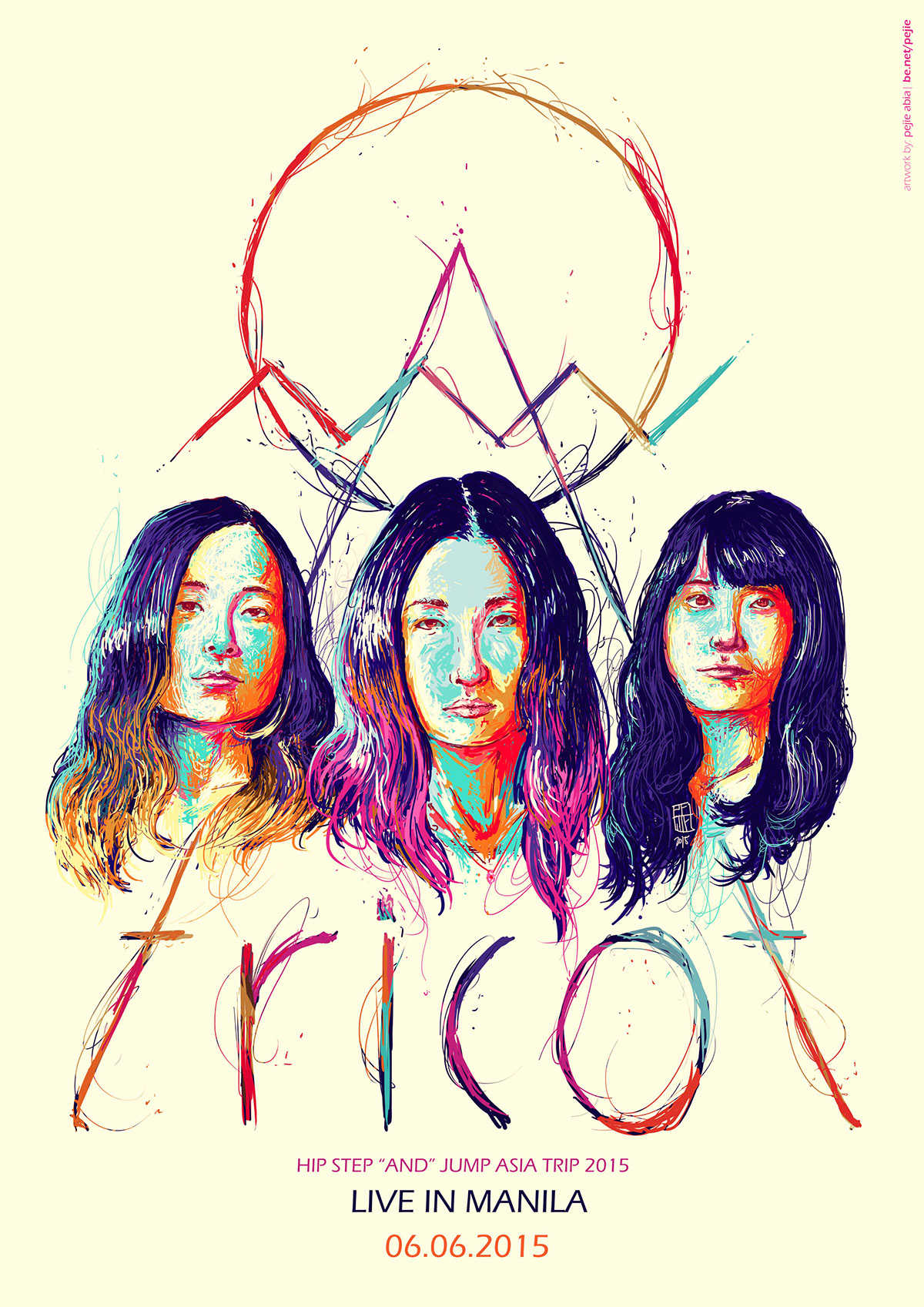 GigPoster poster concert poster Tricot nyctinasty artph