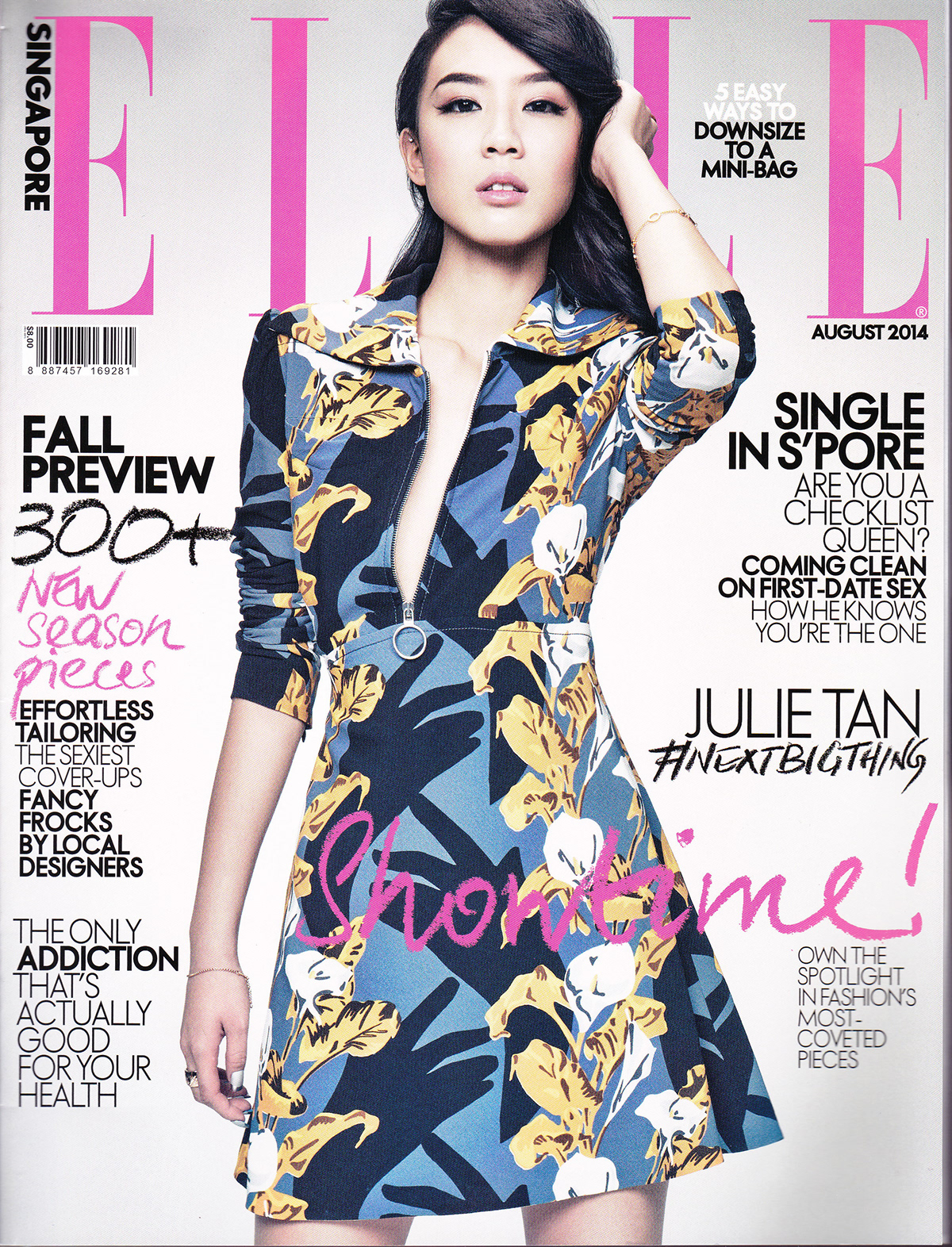 Elle singapore magazine august julie tan