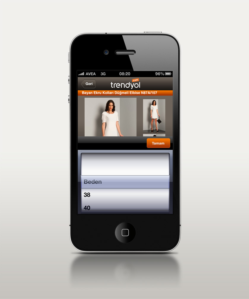 Shopping  e-commerce basket iphone application UI ux interaction