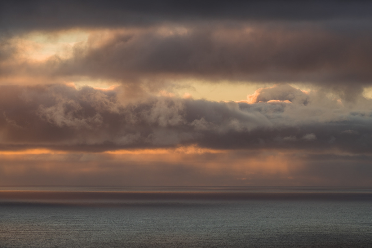 horizon sea Ocean minimal clouds sunset light SKY Aerial norway