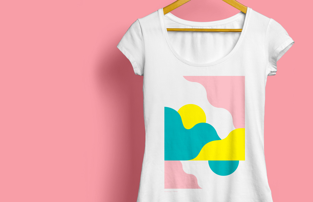 posters print notebook teeshirt ILLUSTRATION  fresh summer landscapes Paysages abstract