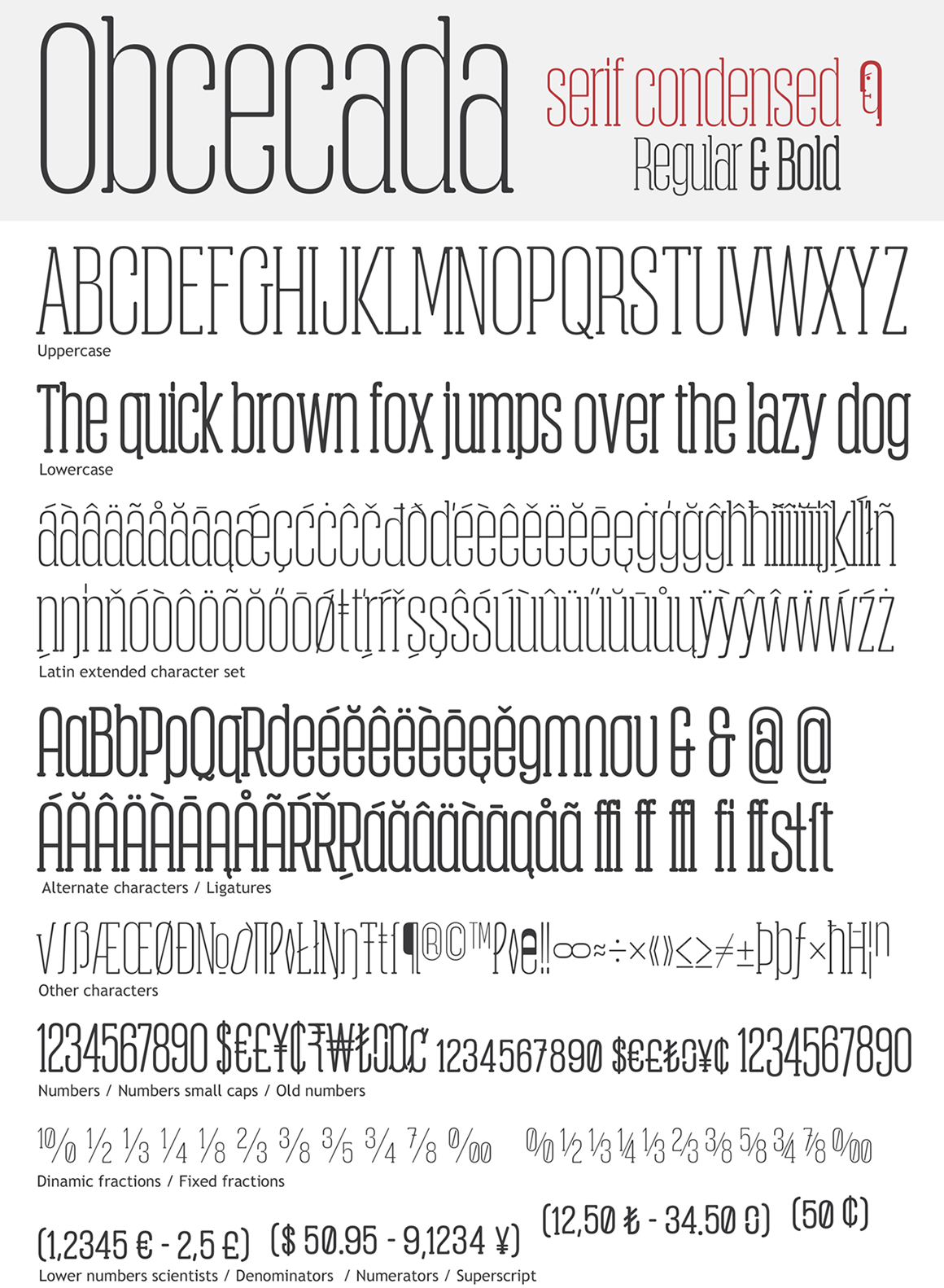 deFharo sans serif serif condensed display font Freelance spain Cyrillic greek