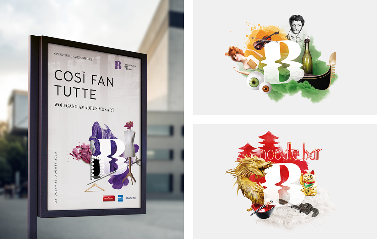 Bregenzer festspiele collages rebranding design festival